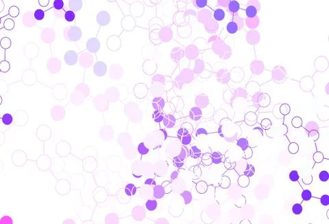 Light Purple vector backdrop with artificial intelligence data. Stock Illustration