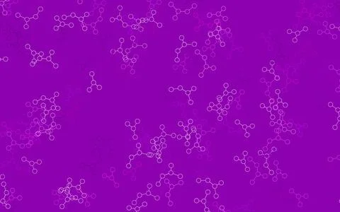 Light Purple vector backdrop with artificial intelligence data. Stock Illustration