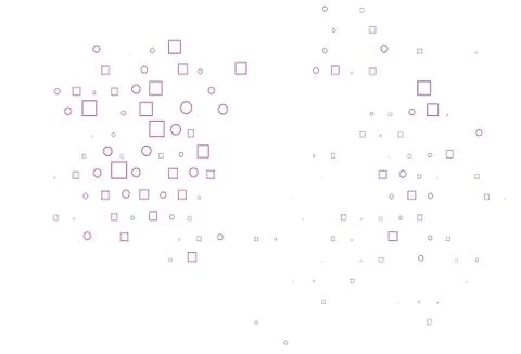 Light Purple vector backdrop with dots, spots, cubes. Illustrazione stock