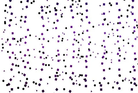 Light Purple vector backdrop with lines, circles, rhombus. Stock Illustration