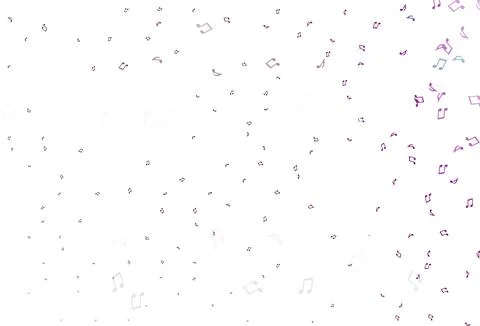 Light Purple vector backdrop with music notes. Illustrazione stock