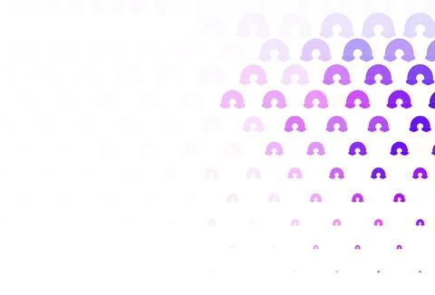 Light Purple vector backdrop with rainbows, clouds. Illustrazione stock