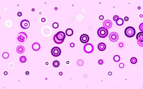 Light Purple vector background with bubbles. Stock Illustration