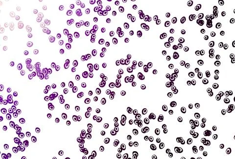 Light Purple vector background with bubbles. Stock Illustration