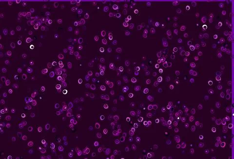 Light Purple vector background with bubbles. Illustrazione stock