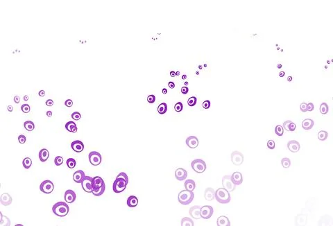 Light Purple vector background with bubbles. Stockillustratie