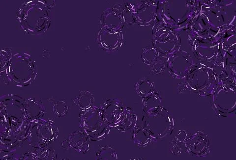 Light Purple vector background with bubbles. Stock Illustration