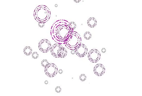 Light Purple vector background with bubbles. Stock Illustration