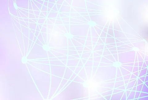 Light Purple vector background with forms of artificial intelligence. Stock Illustration