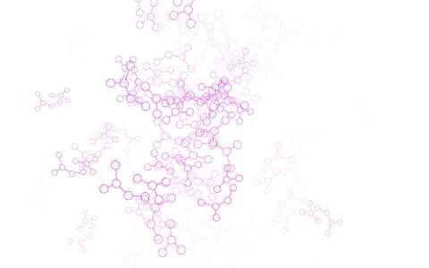 Light Purple vector background with forms of artificial intelligence. Illustrazione stock