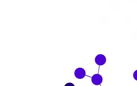 Light Purple vector background with forms of artificial intelligence. Ilustración de archivo