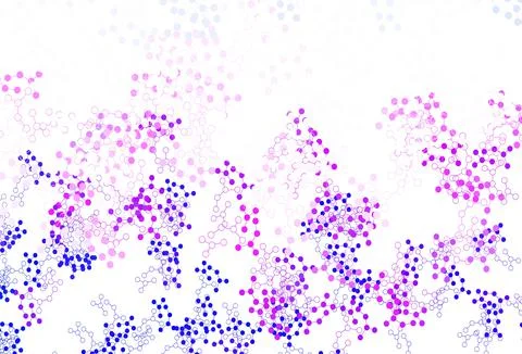 Light Purple vector background with forms of artificial intelligence. Illustrazione stock