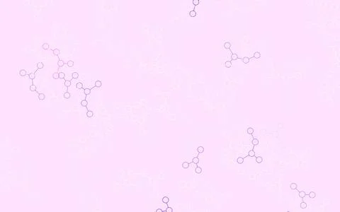 Light Purple vector background with forms of artificial intelligence. Stock Illustration