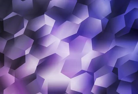 Light Purple vector background with hexagons. 스톡 일러스트