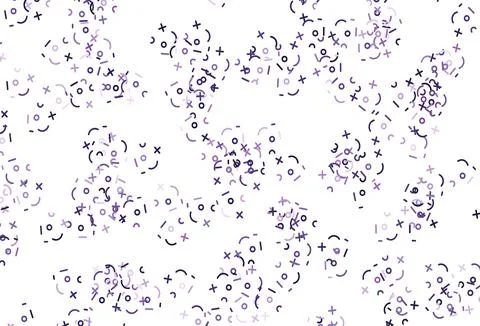 Light Purple vector background with math elements. Illustrazione stock