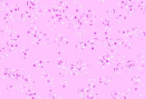 Light Purple vector background with math elements. Illustrazione stock