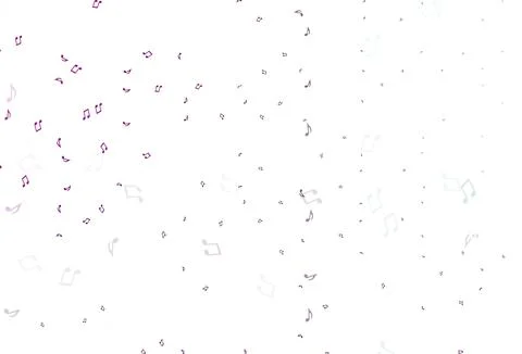 Light Purple vector background with music symbols. イラスト素材