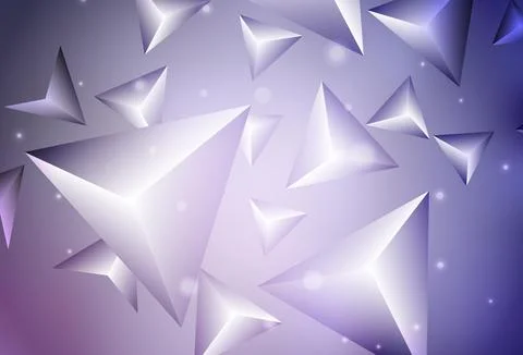 Light Purple vector background with triangles. Stock Illustration