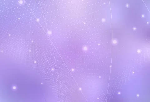 Light Purple vector Blurred decorative design in abstract style with bubbles. Stock Illustration