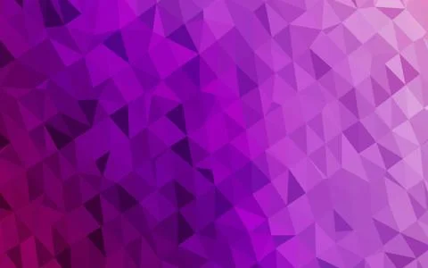 Light Purple vector blurry triangle pattern. 스톡 일러스트