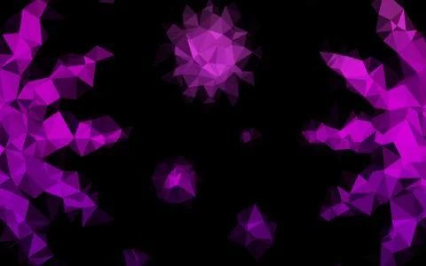 Light Purple vector blurry triangle pattern. Illustrazione stock