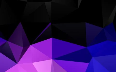 Light Purple vector blurry triangle pattern. Stock Illustration