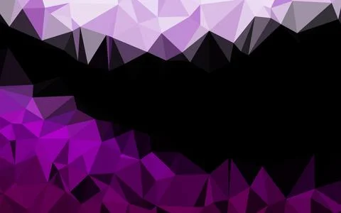 Light Purple vector blurry triangle template. Stock Illustration