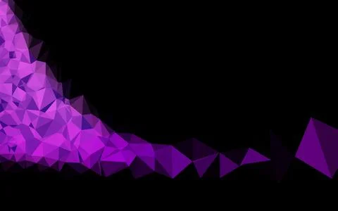 Light Purple vector blurry triangle pattern. Stock Illustration