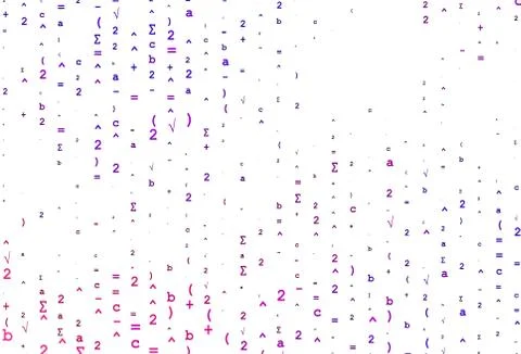 Light Purple vector cover with math elements. Illustrazione stock