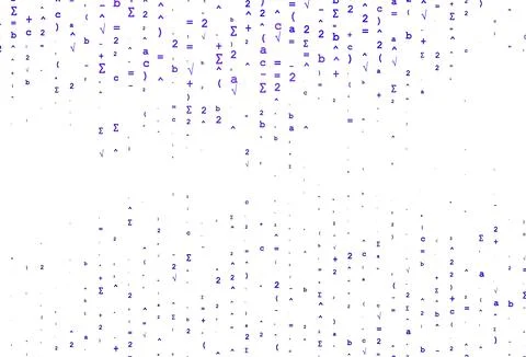 Light Purple vector cover with math elements. Illustrazione stock