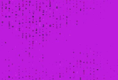 Light Purple vector cover with math elements. Stock Illustration