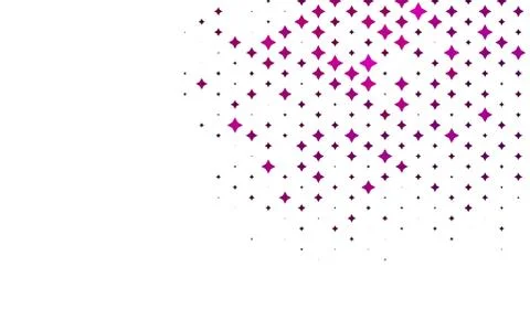 Light Purple vector cover with small and big stars. Stock Illustration