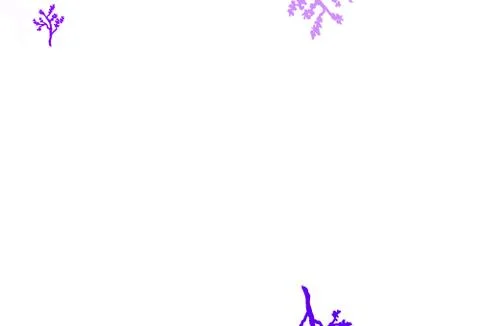 Light Purple vector doodle pattern with branches. Stock Illustration