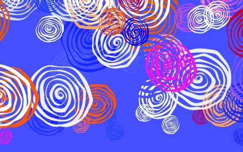 Light Purple vector doodle pattern with roses. Stock Illustration