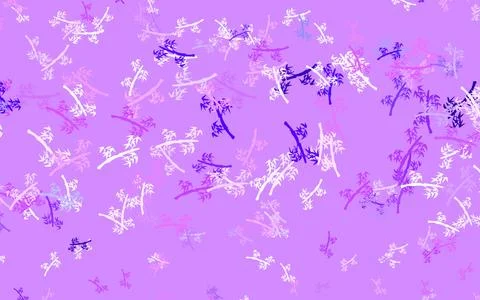 Light Purple vector elegant pattern with branches. 스톡 일러스트
