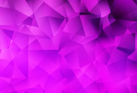 Light Purple vector gradient triangles template. Stock Illustration