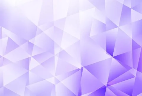 Light Purple vector gradient triangles pattern. Stock Illustration