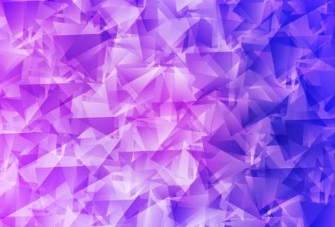 Light Purple vector gradient triangles pattern. Stock Illustration