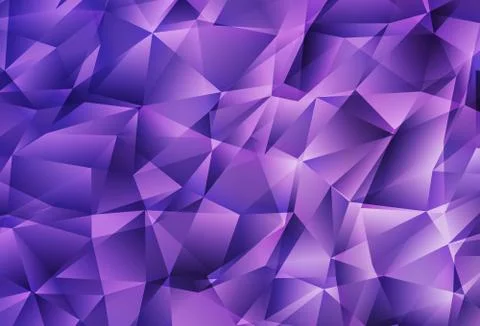 Light Purple vector gradient triangles pattern. Illustrazione stock