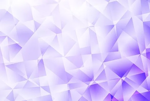 Light Purple vector gradient triangles pattern. Stock Illustration