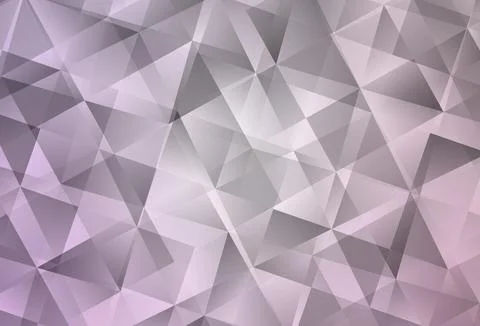 Light Purple vector gradient triangles pattern. Stock Illustration
