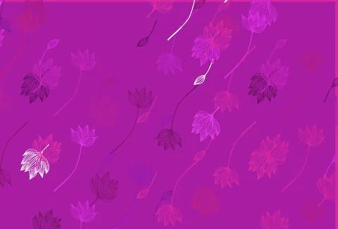 Light Purple vector hand painted pattern. Stock Illustration