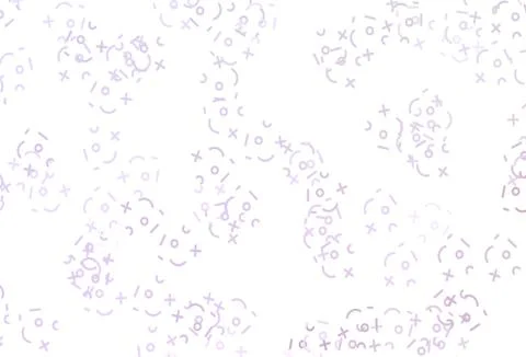 Light Purple vector layout with algebra elements. Illustrazione stock