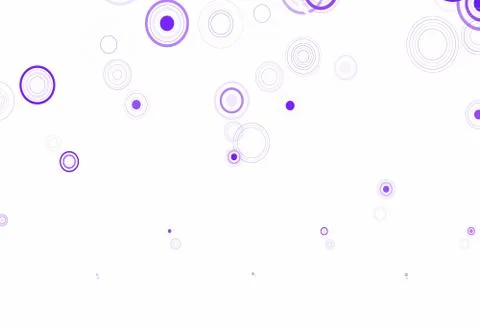 Light Purple vector layout with circle shapes. Illustrazione stock