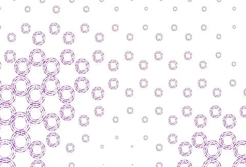 Light purple vector layout with circle shapes. Illustrazione stock