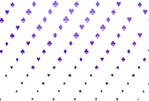 Light Purple vector layout with elements of cards. Stock Illustration