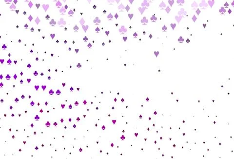 Light Purple vector layout with elements of cards. Illustrazione stock