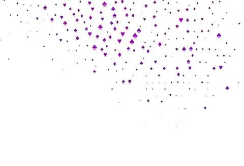 Light Purple vector layout with elements of cards. Stockillustratie