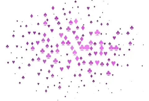 Light Purple vector layout with elements of cards. Stock Illustration