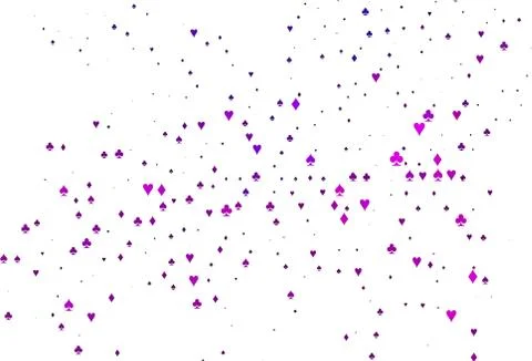 Light Purple vector layout with elements of cards. Stock Illustration